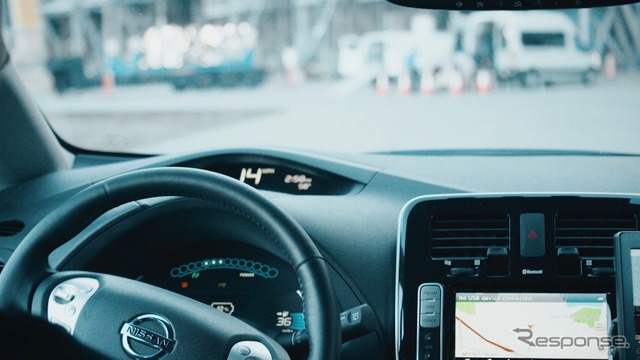 日産の自動運転車の公道実験