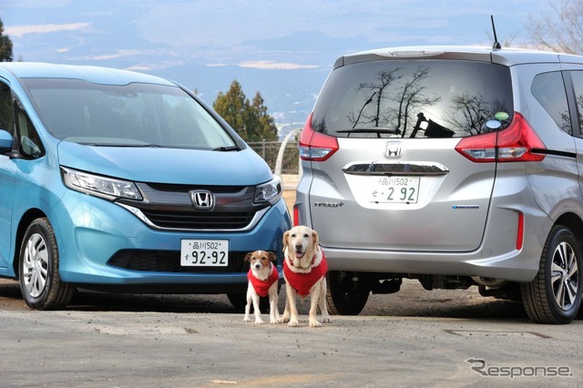 【ホンダ フリード・フリード＋でペット旅】犬にもうれしい静粛性と車内空間で、箱根の温泉宿をめざす