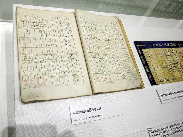 横浜市電保存館の歴史的な実物資料(1月24日メディア公開)