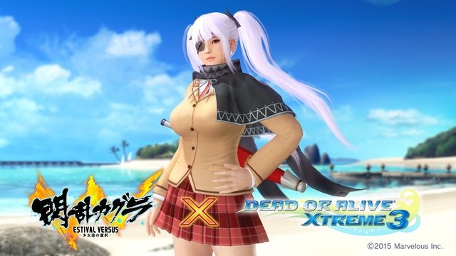 『DOA Xtreme 3』と『閃乱カグラ』がコラボ！ 飛鳥たちの制服・私服が水着になって登場…「水着破壊機能」って!?