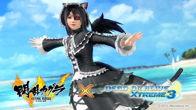 『DOA Xtreme 3』と『閃乱カグラ』がコラボ! 飛鳥たちの制服・私服が水着になって登場…「水着破壊機能」って!?