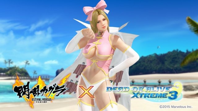 『DOA Xtreme 3』と『閃乱カグラ』がコラボ! 飛鳥たちの制服・私服が水着になって登場…「水着破壊機能」って!?