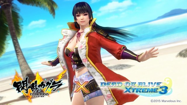 『DOA Xtreme 3』と『閃乱カグラ』がコラボ! 飛鳥たちの制服・私服が水着になって登場…「水着破壊機能」って!?