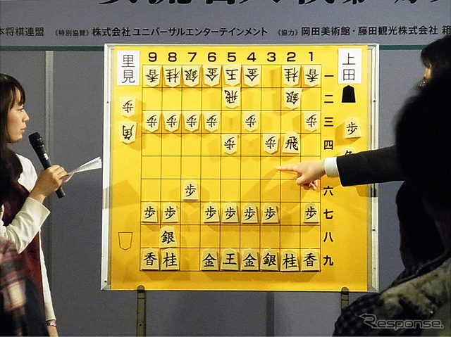 第43期女流名人戦第1局、里見女流名人対上田女流三段(2017年1月15日)