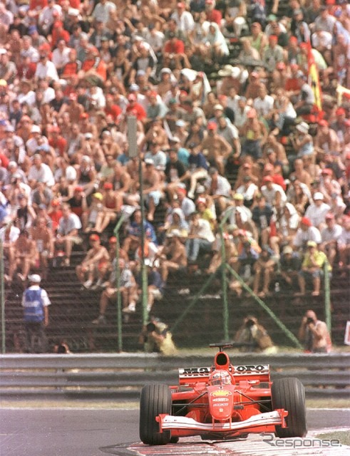 【F1ハンガリーGPリザルト】シューマッハ、年間最多勝タイで連続チャンプ