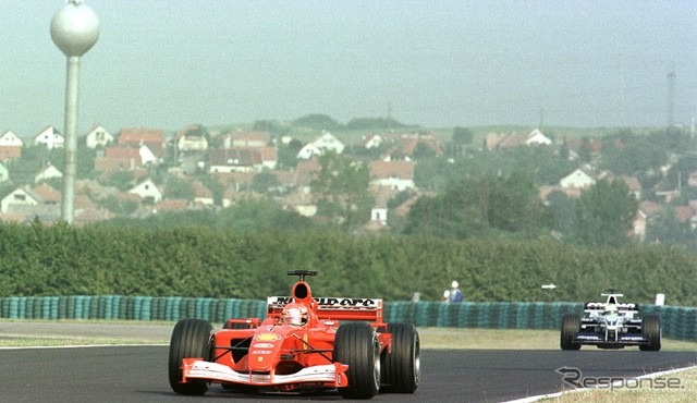 【F1ハンガリーGPリザルト】シューマッハ、年間最多勝タイで連続チャンプ
