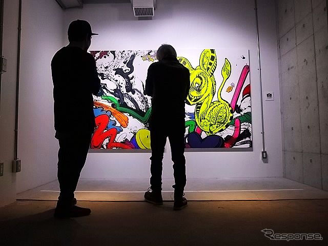 中目黒高架下の期間限定ギャラリー「SHUN SUDO PAINT OVER EXHIBITION 2017 in TOKYO」(2月1~12日、12~19時)