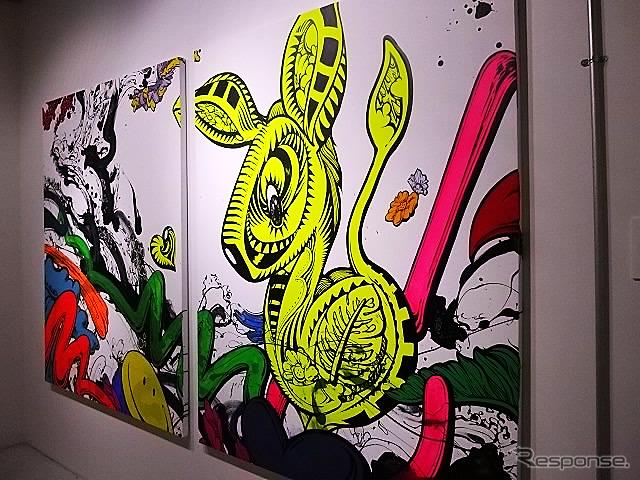 中目黒高架下の期間限定ギャラリー「SHUN SUDO PAINT OVER EXHIBITION 2017 in TOKYO」(2月1~12日、12~19時)