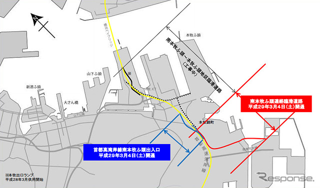 南本牧ふ頭連絡臨港道路