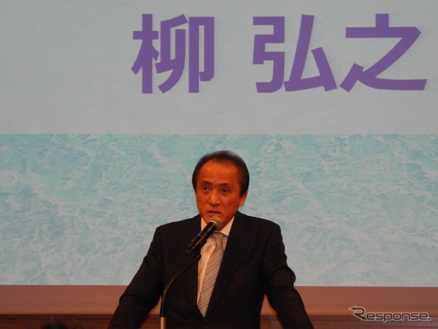 日本マリン事業協会の柳弘之会長（ヤマハ発動機社長）