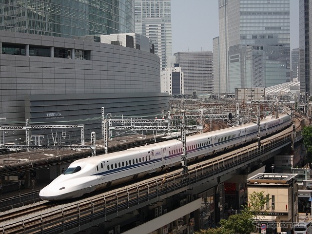 JR東海は国鉄から東海地方の在来線と東海道新幹線を引き継いだ。写真は東海道新幹線。