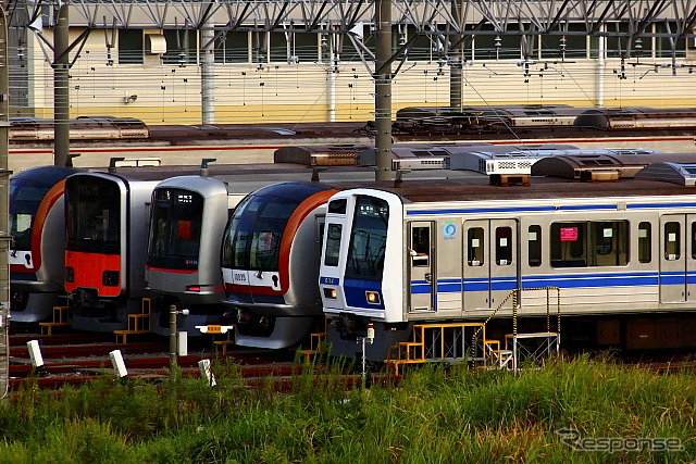 東京メトロ　新木場CR　メトロ直通 東急・東武・西武車両