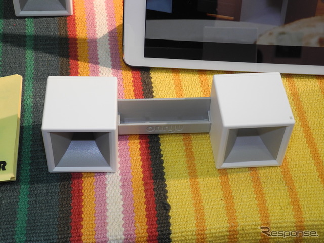音流が開発・製作したスマホ用スピーカー「サウンド・ブースター」