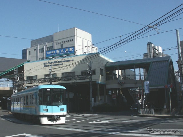 京津線と石山坂本線が接続する浜大津駅は「びわ湖浜大津」に変わる。