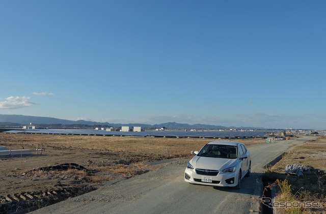 福島の浜通り、相馬市にて。