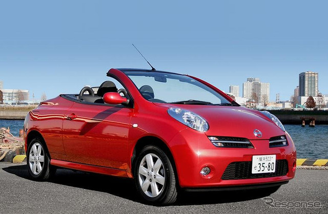 日産 マイクラ C+C が、イギリス工場を出発