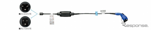 充電ケーブル(AC200V・AC100V兼用)