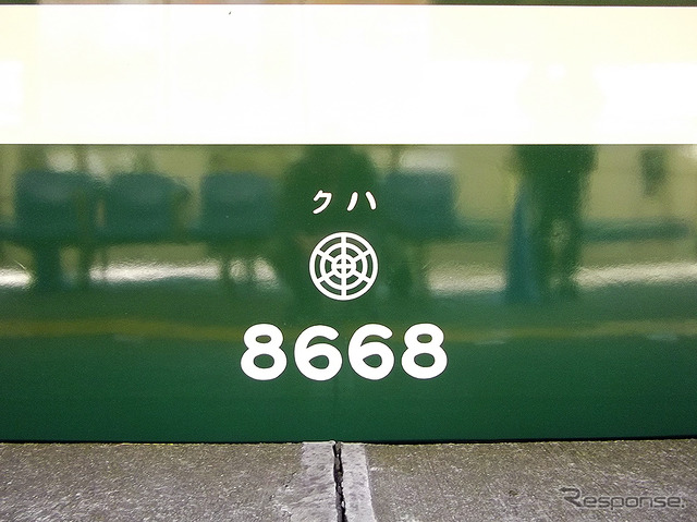 昭和30年代試験塗装カラーの8568編成
