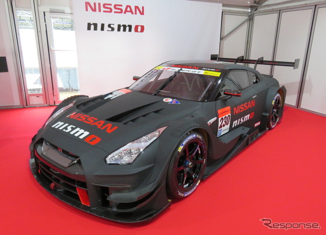 2017年を戦う「Nissan GT-R NISMO GT500」（昨年11月の発表会時）。