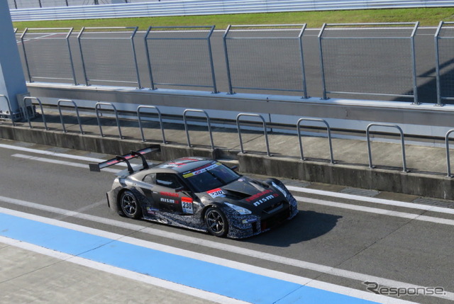 2017年を戦う「Nissan GT-R NISMO GT500」(昨年11月の富士テスト時)。