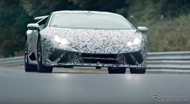 ランボルギーニ ウラカン の高性能版の開発プロトタイプ車