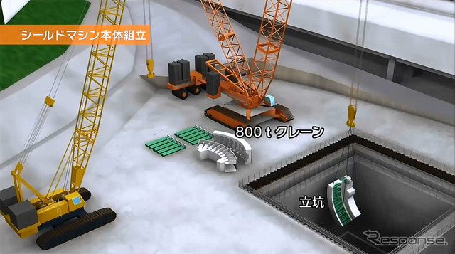 外環道 東名ジャンクション直下で2月19日から稼働した国内最大級シールドマシン。2基のマシンは9km先の京王井の頭線直下付近まで北上する