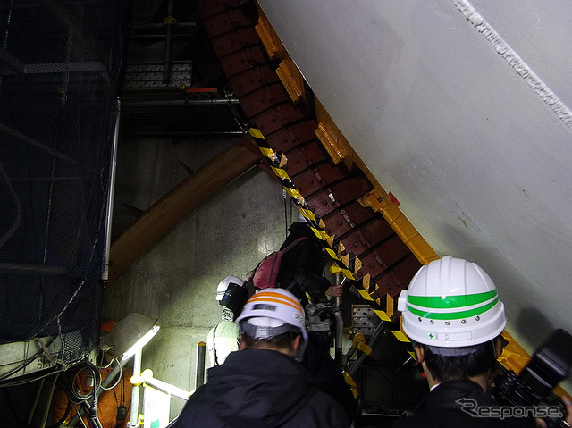 外環道 東名ジャンクション直下で2月19日から稼働した国内最大級シールドマシン。2基のマシンは9km先の京王井の頭線直下付近まで北上する