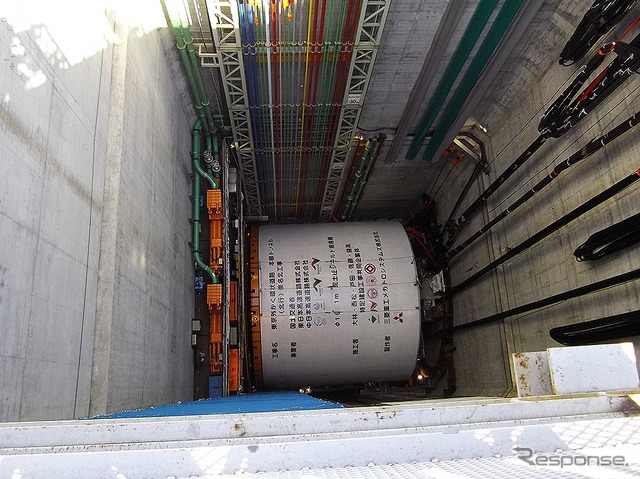 外環道 東名ジャンクション直下で2月19日から稼働した国内最大級シールドマシン。2基のマシンは9km先の京王井の頭線直下付近まで北上する