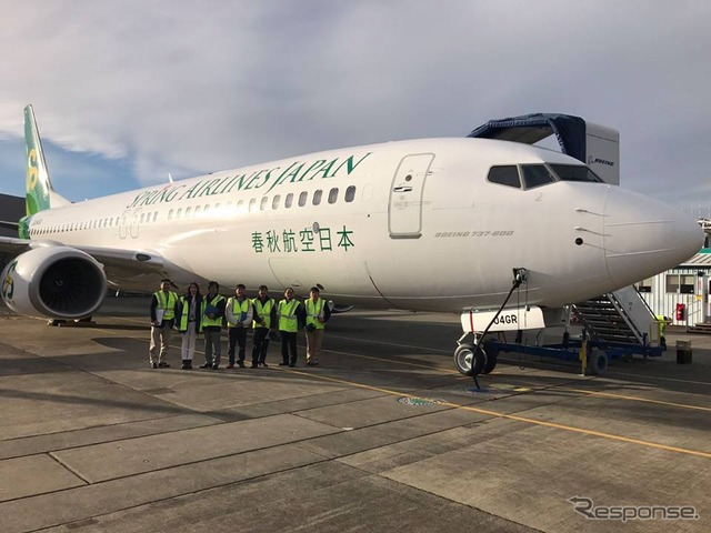 春秋航空日本のボーイング737-800