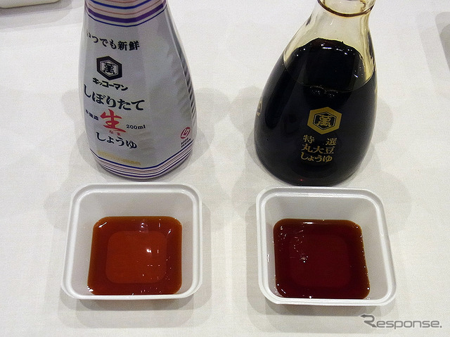 「いつでも新鮮 しぼりたて生しょうゆ」CM発表会(都内、2月21日)