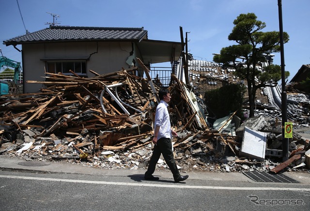 熊本地震被災地（4月20日）