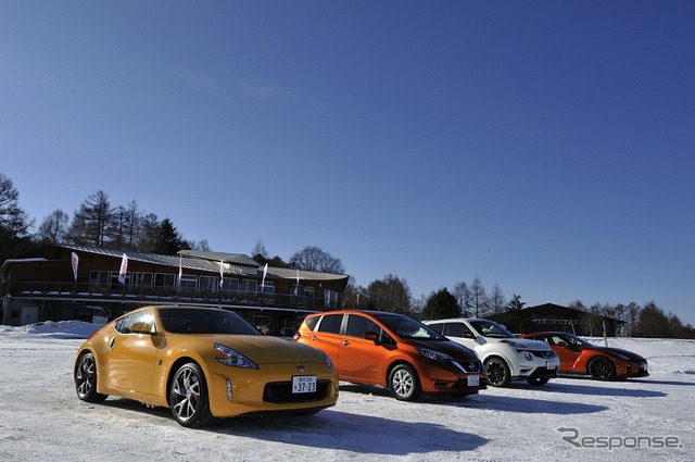 日産の雪上試乗会