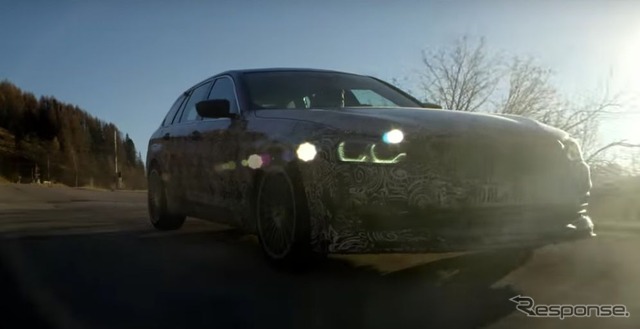 アルピナが開発中のBMW5シリーズツーリング新型ベースのプロトタイプ