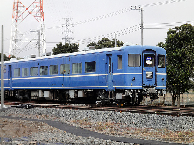 南栗橋車両管区(埼玉県久喜市)の東端、SL検修庫や試運転線