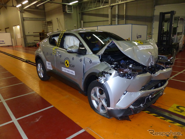 トヨタC-HR:ユーロNCAP、フルラップ前面衝突試験