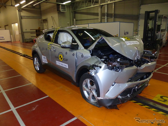 トヨタC-HR：ユーロNCAP、フルラップ前面衝突試験