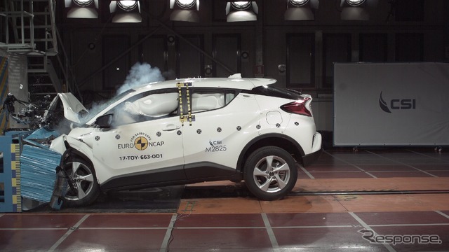 トヨタC-HR：ユーロNCAP、オフセット（オーバーラップ）前面衝突試験