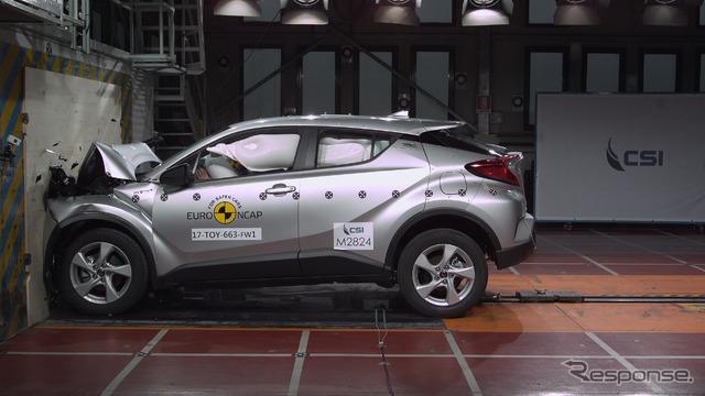 トヨタC-HR:ユーロNCAP、フルラップ前面衝突試験