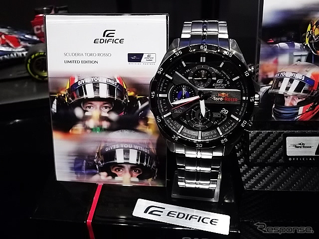 カシオ エディフィス「Scuderia Toro Rosso Limited Edition」型番EQB-501TRC-1AJR (3月1・2日、春夏モデル発表会)