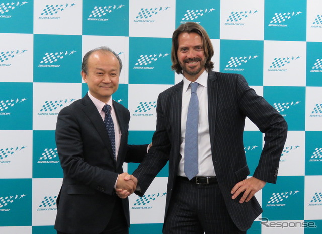 山下社長とラテル代表。