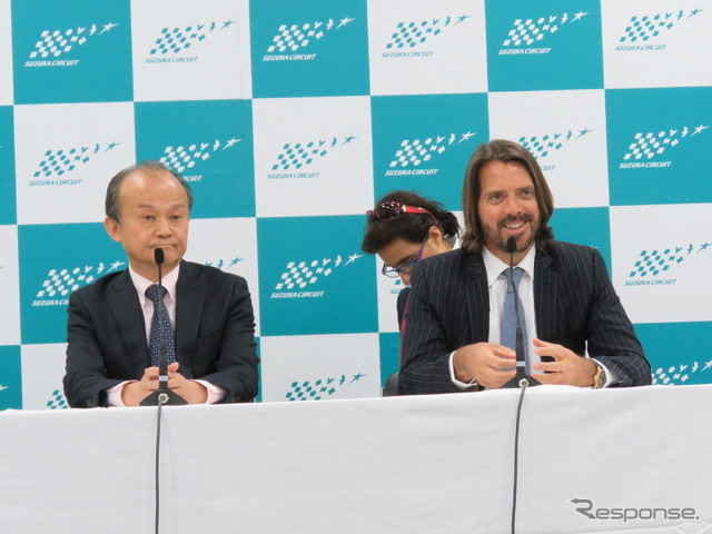 山下社長とラテル代表。
