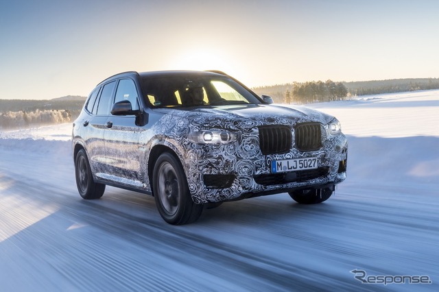 BMW X3 次期型の開発プロトタイプ車