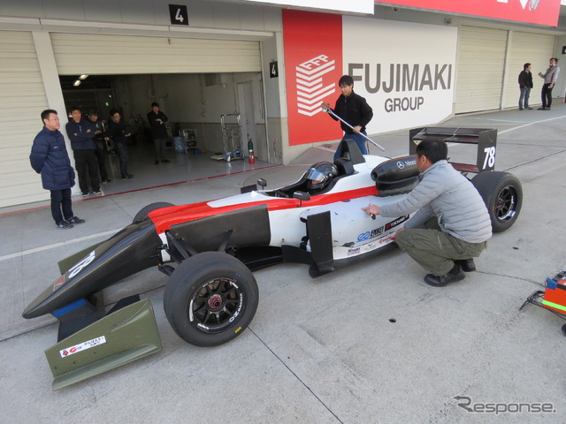 #78 片山義章はメルセデス・エンジンで今季の全日本F3を戦う。