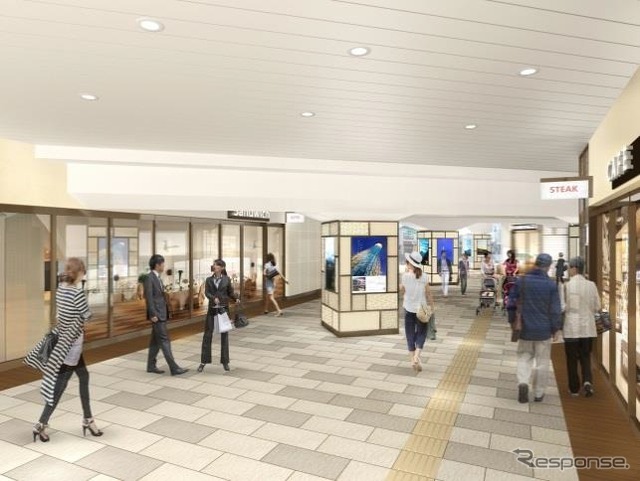 東京曳舟病院の開院後、曳舟駅の商業施設もグランドオープンする予定だ。
