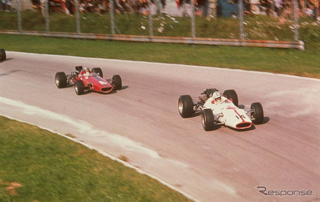 サーティース氏は1967年のF1イタリアGPで優勝(当時ホンダ)。