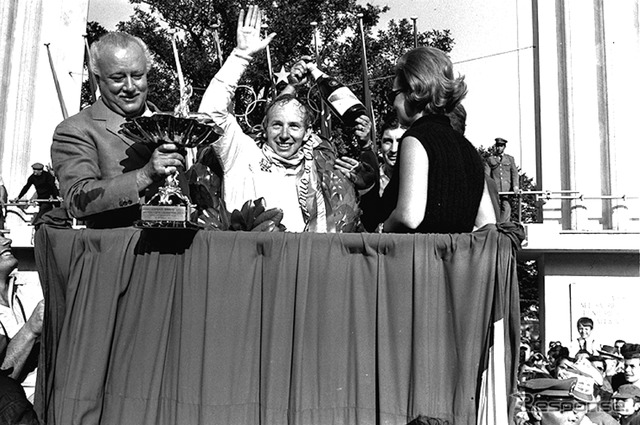 サーティース氏は1967年のF1イタリアGPで優勝(当時ホンダ)。