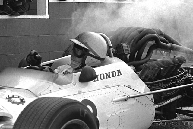 1967年、ホンダF1で走ったサーティース氏。