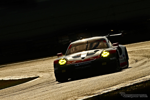 1月のデイトナ24時間を戦った「ポルシェ911 RSR」。