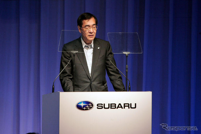 【スバル インプレッサ 新型発表】森社長、世界販売12万台に挑戦