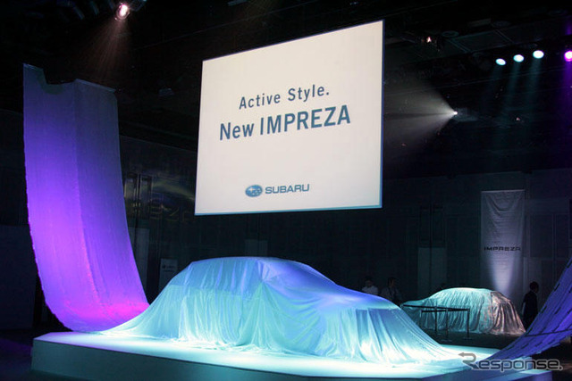 【スバル インプレッサ 新型発表】森社長、世界販売12万台に挑戦
